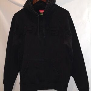 Supreme Hooded Sweatshirt | Made In Canada | Cotton | Black Hoodies | Size M